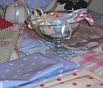 samples of cloth used by Country Essentials.