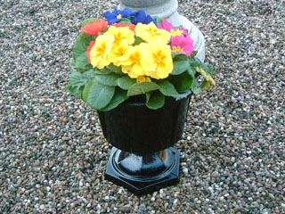 hexagonal pot stand