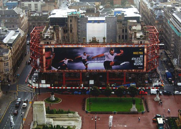 Giant banner.